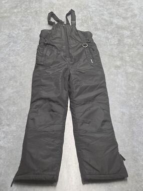 Perry Ellis Kids Black Snow Overalls Bibs Winter Gorpcore Outdoorsy Size 12/14